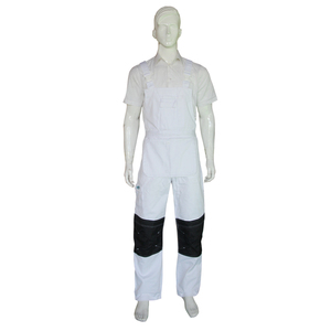 Durable White Men's <strong>Painters</strong> Cotton <strong>Overalls</strong> with Custom Logo Bib Pants - Product Image 1