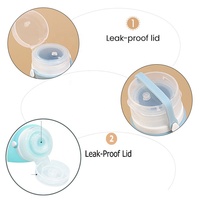 Ensemble de 4 flacons de voyage en silicone anti-fuite de 90 ml, approuvés par la TSA, rechargeables, 4 en 1