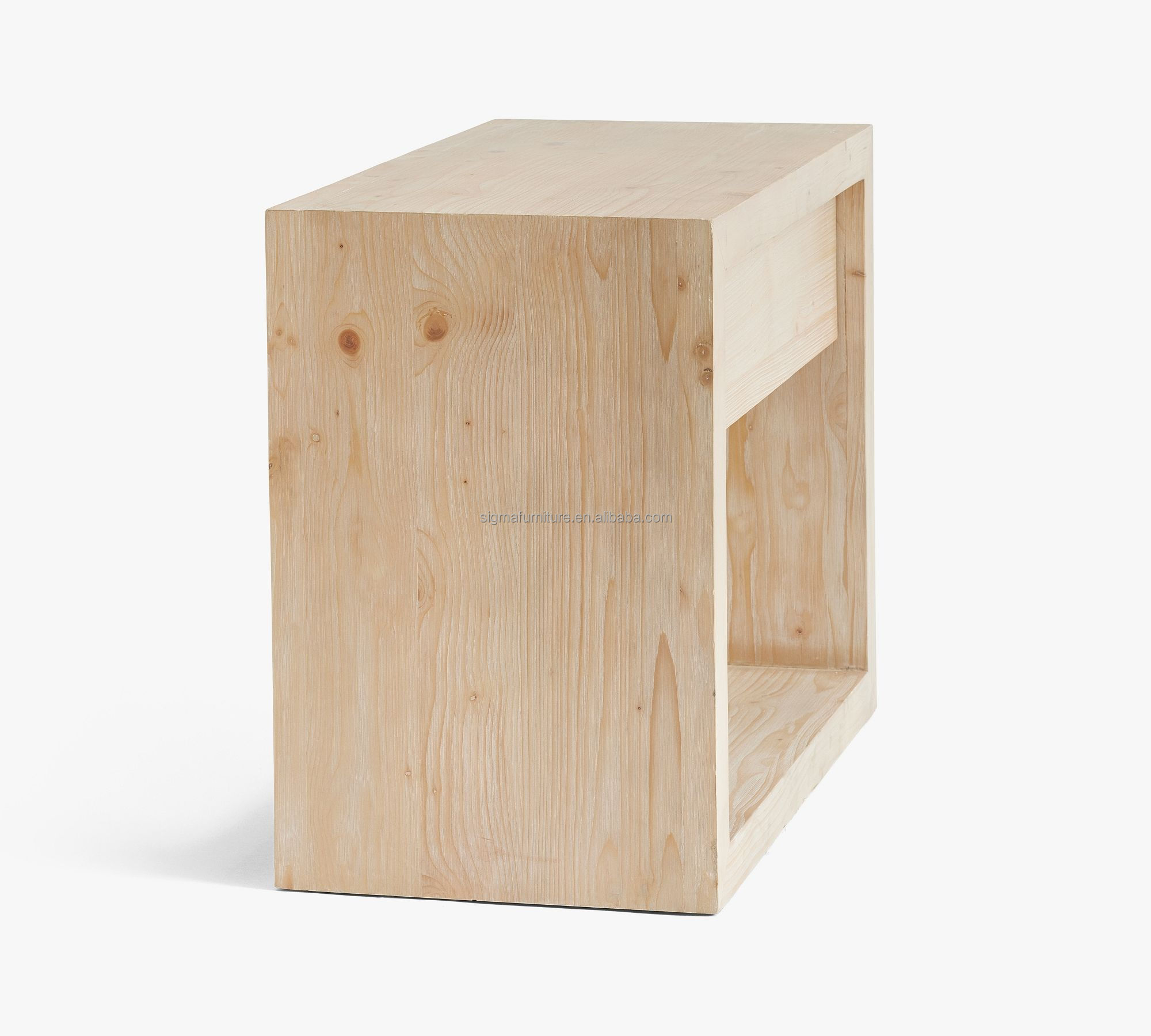 High quality farmhouse modern bedside chest table with drawers nightstand wood cupboard