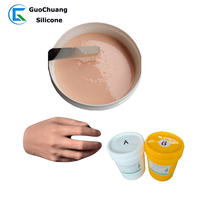 Caoutchouc de silicone de qualité médicale caoutchouc de silicone liquide haute résistance aux poupées de peau de corps humain