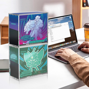 Étui de présentation en acrylique haute transparence personnalisé pour cartes à collectionner Pokémon TCG, boîte d'entraînement <span class=keywords><strong>Elite</strong></span> pour le rangement à domicile et au bureau - Product Image 3