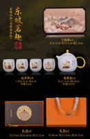 En stock ensemble de tasses à thé en porcelaine blanche bol à thé Kungfu en céramique chinoise ancienne boîte-cadeau tasse à thé personnelle tasse principale