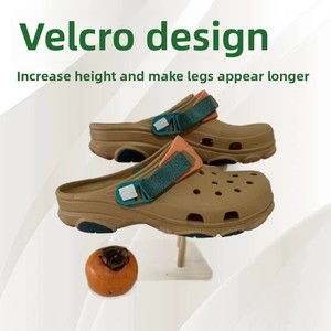 Sandales de plage décontractées Caroeban pour hommes, chaussures d'été solides à bout fermé en EVA avec fermeture auto-agrippante antidérapante - Product Image 4