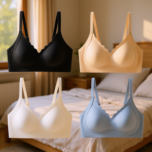 Bralette sin Costuras para Mujer Texlina, Media Copa, Sin Varillas, Espalda en U, Transpirable, Ligero, de Microfibra, para Uso Diario, Tallas M, L, XL, XXL - Product Image 2