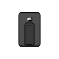 C1038 Chargeur portable magnétique sans fil 10000mAh avec écran LED, support pliable, batterie externe Type-C PD 20W