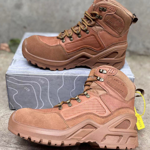 DSF16 716 Men Tan Suede <b>Hiking</b> <b>Boots</b> High Top Lace-Up Waterproof Outdoor All Seasons - Product Image 5