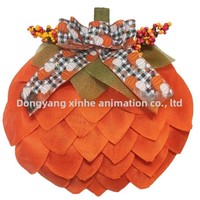 Karangan Bunga Labu Halloween Simulasi Kain Katun Baru Lintas Batas untuk Dekorasi Halaman Musim Gugur, Natal, Thanksgiving, dan Tahun Baru