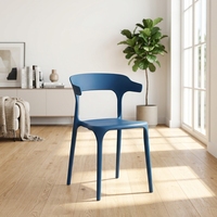 Chaise de salle à manger empilable en plastique, design moderne, mobilier de restaurant extérieur pour la maison, l'hôtel, l'appartement