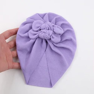 <span class=keywords><strong>Cappellino</strong></span> Turbante Morbido Elastico a Costine Personalizzato per Neonati, con Grande Doppio Fiocco, Berretto per Neonato, Copricapo Solido per Bambini, Cappello da Ospedale per Neonato - Product Image 4