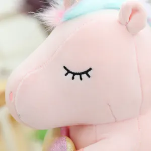Sevimli süper yumuşak unicorn parti malzemeleri doldurulmuş hayvanlar peluş tekboynuz oyuncaklar
