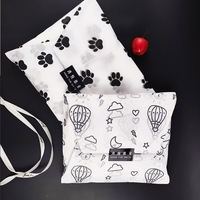 Papier d'emballage cadeau jetable imperméable imprimé sur mesure avec motif montgolfière, tendance pour enfants