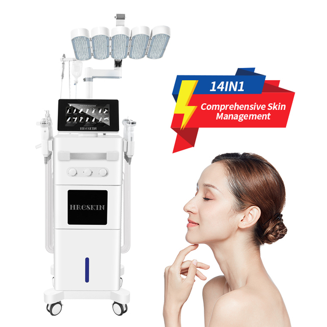 14 in 1 Comprehensive Skin Management Aurora Vortex Omnimeter Linear High-frequency Vibration for Pore Cleaning