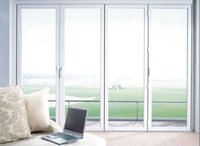 Portes coulissantes personnalisables en couleur et en taille pour cuisine et jardin, verre trempé/feuilleté/low-e, profil PVC, revêtement poudré, résistant à la chaleur