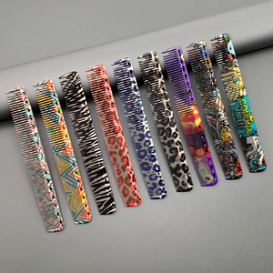 หวีตัดผมมืออาชีพ 332, หวีร้านตัดผมสองด้านสำหรับผู้ชายและผู้หญิง, เครื่องมือทำผมที่แม่นยำสำหรับผมสั้น - Product Image 3