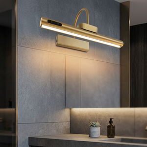 Lampe murale LED à télécommande, à piles, à intensité variable, trois modes, moderne, en alliage d'aluminium, flexible, col de cygne, conique, 3000K-6000K - Product Image 3