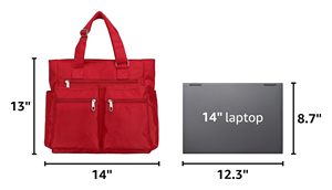 Sac fourre-tout pour enseignantes avec compartiment pour ordinateur portable, grand sac à bandoulière avec fermeture éclair, idéal pour le travail, la Bible, les infirmières - Product Image 2
