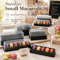 Boîte à macarons transparente de haute qualité en PVC de qualité alimentaire pour l'emballage de gâteaux et de bonbons pour les mariages et les fêtes
