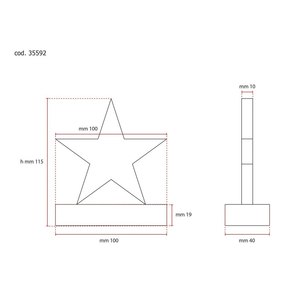 Trofeo de Cristal en Forma de Estrella de 100 mm con Placa de Papel con Impresión UV y Medalla para Regalos en Ferias Comerciales y para Dar la Bienvenida a los Asistentes - Product Image 2