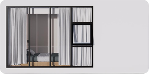 Maison conteneur 1B1B étanche et coupe-vent <span class=keywords><strong>pour</strong></span> bureau multi-utilisateurs, espace de réception et hébergement - Product Image 3