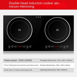 Panel de Inducción Multifuncional para el Hogar de 2000W, Superficie Cerámica de Alta Potencia, Control Táctil, 24 Zonas de Inducción Integradas Portátiles - Product Image 4
