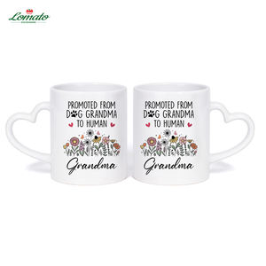 Servicio de Diseño Gratuito para Regalos del Día de la Madre, Taza de Cerámica con Asa de Corazón, Impresión Divertida, Venta al por Mayor, Logotipo Personalizado, Taza de Porcelana Blanca - Product Image 3