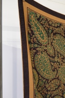 Foulard en soie de 16mm 100% ourlet roulé à la main 87*87cm peut être un foulard carré en soie d'impression personnalisée avec ourlet à la main