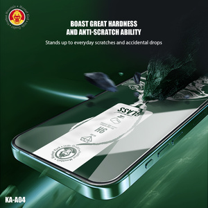 ฟิล์มกระจกนิรภัย <span class=keywords><strong>iPhone</strong></span> KA-A04 ความหนา 0.4 มม. 9H เคลือบพลาสม่าสองชั้น ขัดเงา 120C ดีไซน์โค้งมนแบบ O-Fold ป้องกันเต็มจอ - Product Image 6