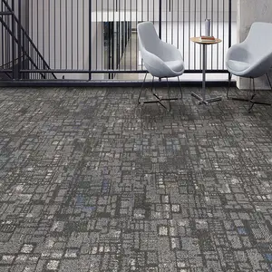高品质廉价地毯100% 聚丙烯模块化地毯砖办公室来样定做办公室商用模块化50x50地毯砖