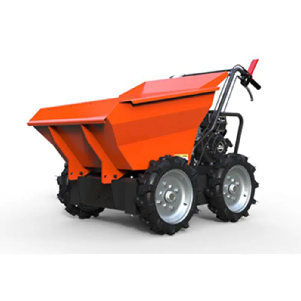 Mini điện bánh xe barrow Dumper 250kg DIESEL Powered tiết kiệm lao động Dumper bánh xe barrow cho xây dựng