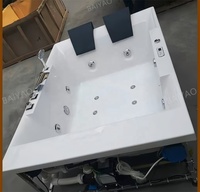 Baiyao Spa Jakuzzi Air Jet Massage 2 personnes Spas extérieurs avec bain à remous acrylique Whirlpool japonais baignoire de trempage