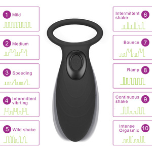 Juguete Sexual para Adultos, Anillo Vibrador para Pene, Anillo de Silicona para Agrandar el Pene, Anillo Vibrador para Hombres - Product Image 5