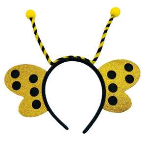Bug Antenne Bandeau <span class=keywords><strong>Coccinelle</strong></span> Aile Abeille Papillon Insecte Bande De Cheveux Costume Accessoire Unisexe Adulte Enfants Halloween Cadeau - Product Image 1