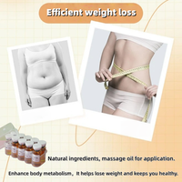 Huile Essentielle de Massage Anti-Cellulite Naturelle pour Amincir le Ventre, Perdre du Poids Rapidement, Affiner la Silhouette, Action Rapide
