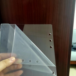 Clear Acrylic Board A5 Size <strong>Blank</strong> Sheets Sized and Punched for 6-Ring A5 <strong>Notebooks</strong> - Product Image 2