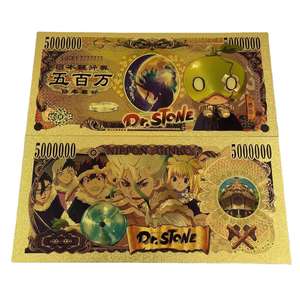 ธนบัตรพลาสติกเคลือบทองลายตัวละครอนิเมะญี่ปุ่น 5 ตัว สำหรับสะสมและเป็นของที่ระลึก - Product Image 2