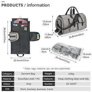 <span class=keywords><strong>Sac</strong></span> de vêtements personnalisé avec roulettes, <span class=keywords><strong>sac</strong></span> de voyage pour vêtements avec compartiment à chaussures, <span class=keywords><strong>sac</strong></span> de voyage à roulettes - Product Image 6