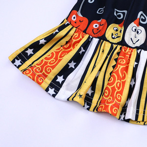 Vestido informal de verano de <span class=keywords><strong>cuentos</strong></span> para niños para niñas ODM Estilo europeo y americano Estampado de calabaza Princesa Chaleco Vestido Patrón floral - Product Image 4