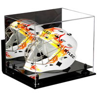 Verre acrylique transparent Nfl pleine taille moto Baseball Football course Mini casque de frappeur vitrine