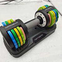 En stock : Équipement de fitness, ensemble de poids de gym, haltères réglables pour la musculation, haltères réglables personnalisés