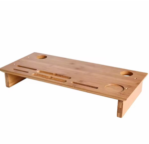 ถาดวางคอมพิวเตอร์อเนกประสงค์ 2 ชั้น สำหรับวางในห้องน้ำ ทำจากไม้ไผ่ - Product Image 1