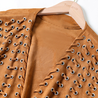 Fabricants de vêtements Veste et pantalon en cuir suédé pour femmes personnalisés Ensemble deux pièces personnalisé pour dames Pantalons et hauts d'équitation