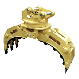 Precio de fábrica OEM: Accesorios para excavadoras marca TDC, pinza para troncos, pinza hidráulica giratoria para chatarra de acero y demolición, motor para madera y roca. - Product Image 1