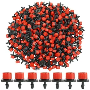 Factory Direct Eight Holes Small Red Cap Drip Head Red 8 Holes Adjustable Flow Drip Head Gardening Drip Irrigation Sprinklers