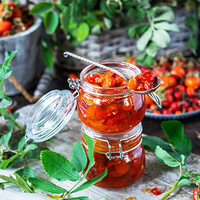 Wholesale 16oz (about 453.6g) Transparent Glass Jam Jar With Sealing Cover and Leak Proof Rubber Gasket