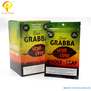 Personalizado sello de calor Sellado de 3 lados ziplock dejar de embalaje de plástico de hoja entera olor prueba mylar bolsa - Product Image 4