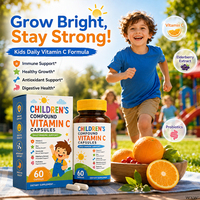 Capsules de vitamine C pour enfants, soutien immunitaire, croissance saine, antioxydant et santé digestive