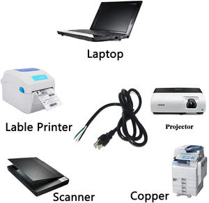 125V 15A 標準米国（USA）3ピンプラグ 6フィート ヘビーデューティー NEMA 5-15P - 裸線端子 家電・コンピューター電源コード - Product Image 3