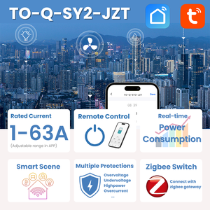 TO-Q-SY2-JZT TUYA ZigBee <span class=keywords><strong>Disjoncteur</strong></span> Intelligent avec Mesure 1-63A Interrupteur de Télécommande Sans Fil Produits Smart Life TONGOU - Product Image 2