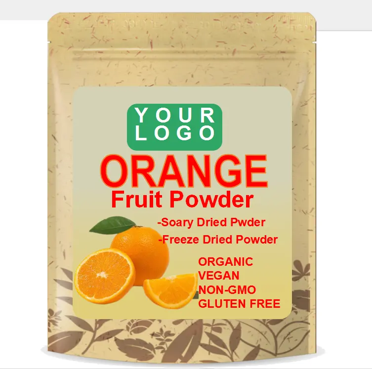 공장 공급 천연 유기농 OEM 개인 라벨 오렌지 주스 농축 분말 오렌지 주스 분말
