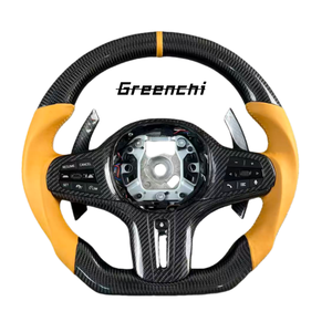 พวงมาลัยคาร์บอนไฟเบอร์ประสิทธิภาพสูงสำหรับรถ BMW G30 G31 G32 X3 G01 X4 G02 M2 G87 M3 G80 M4 G20 lci M5 G11 F90 - Product Image 1